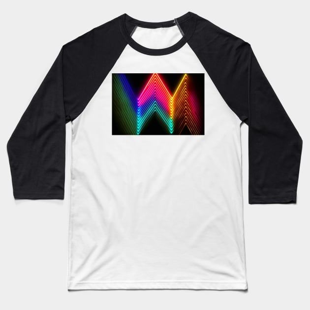 Chevron - pattern Baseball T-Shirt by PixelPusherArt